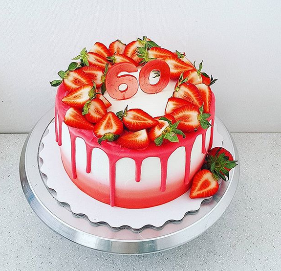 Strawberry Storm Cake